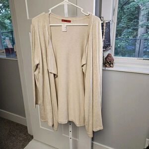 Fly away cardigan light tan size xxl